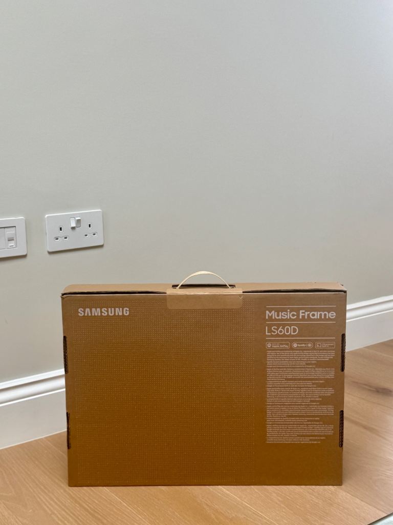 image for Samsung Music Frame Wireless Smart Speaker (LS60D) – Brand New, Unopened