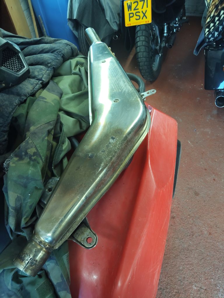 1980 BMW R80G STAINLESS EXHAUST SILENCER