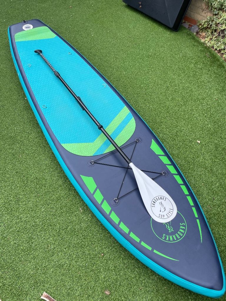 SANDBANKS SUP ELITE MIDNIGHT BLUE 10.6 INFLATABLE PADDLE BOARD PACKAGE 