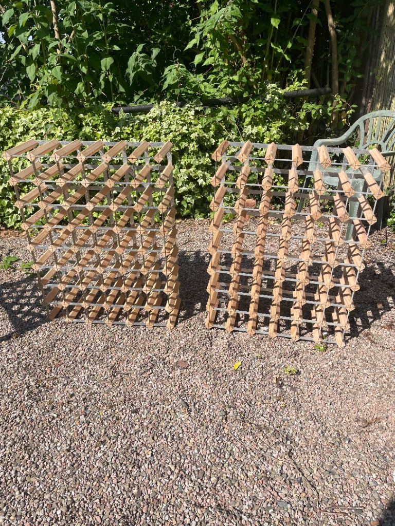 Pair of Wooden Wine Racks – Good Condition priced each