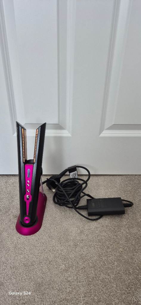 Dyson Corrale Hair Straightener - Black/Fuchsia, As Good As New