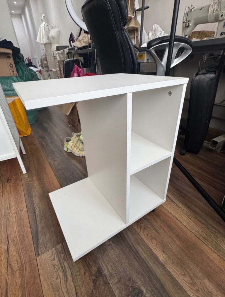 Under desk shelving unit