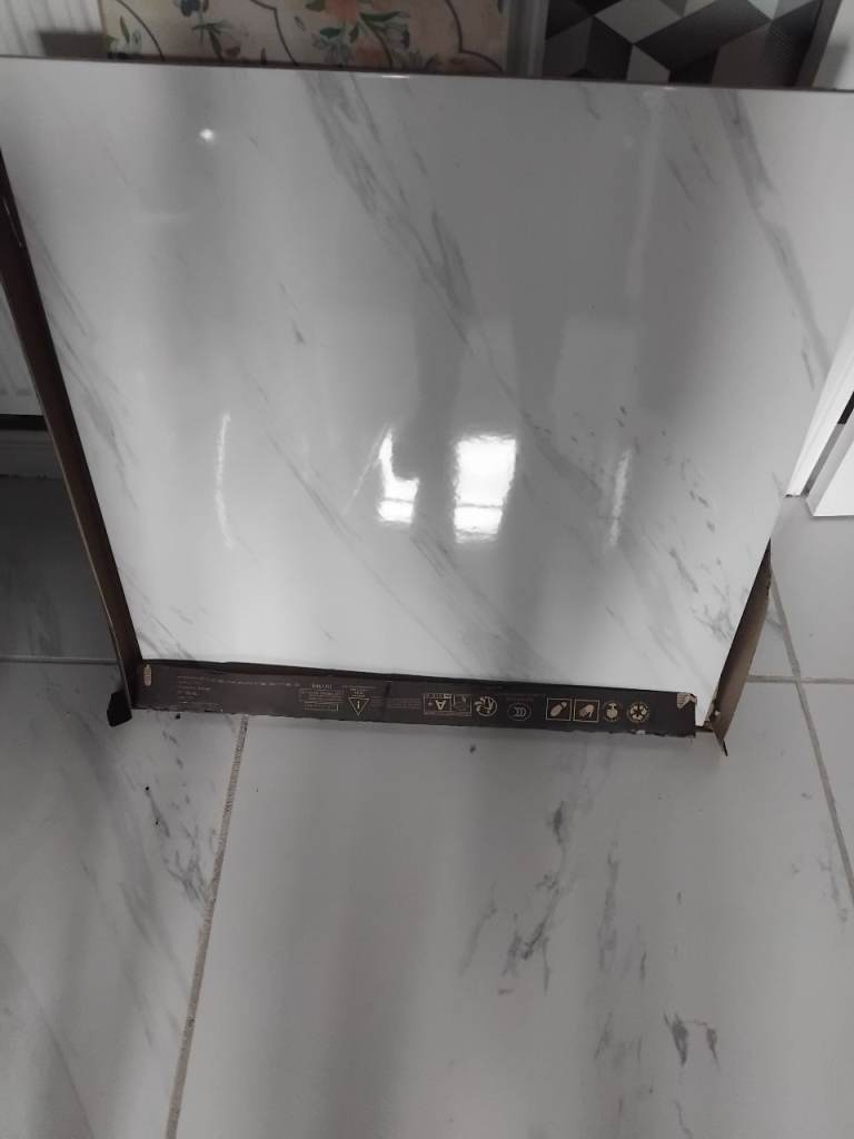 New White Marble Effect Ceramic Tiles