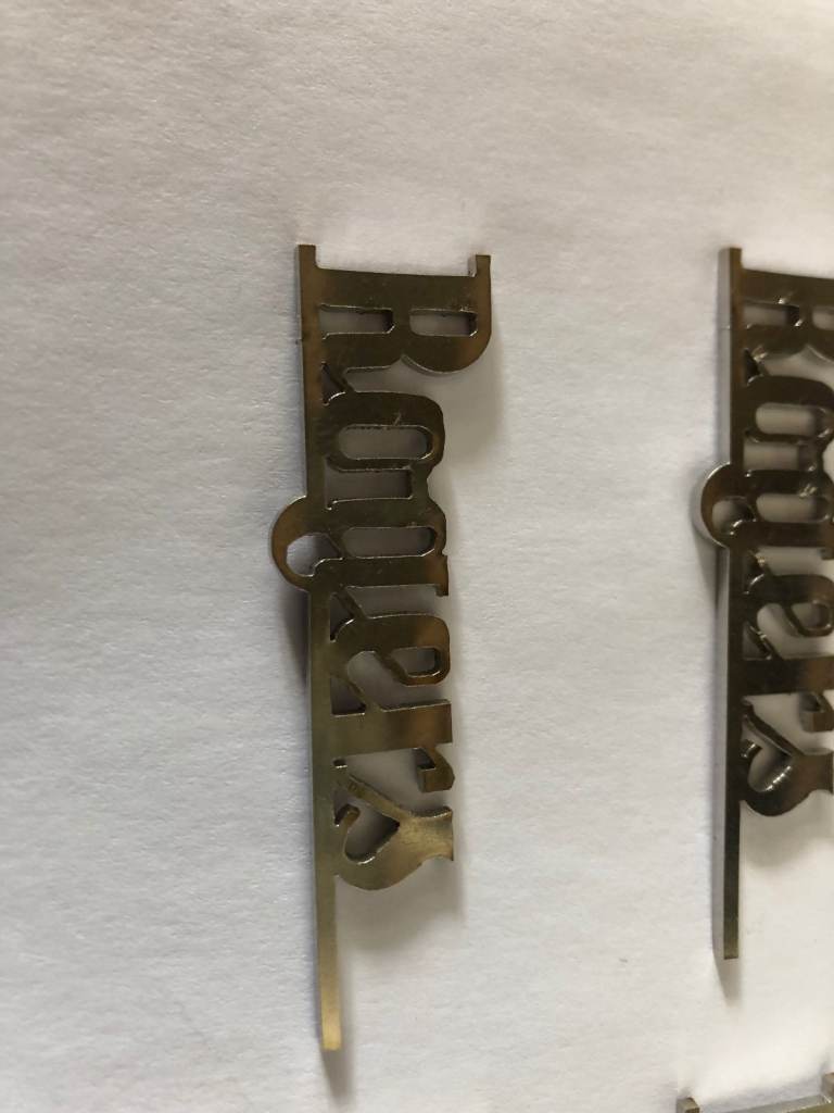 image for Vintage rogers st. steel drum kit badges x 6