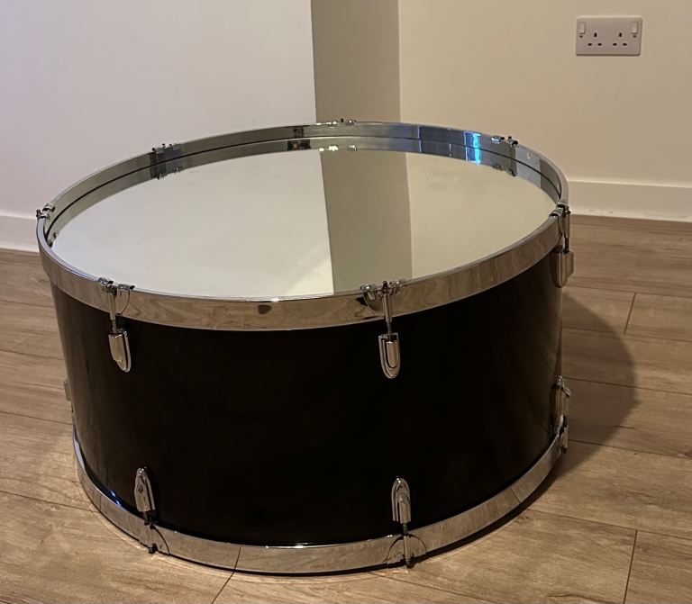 Drum coffee table 