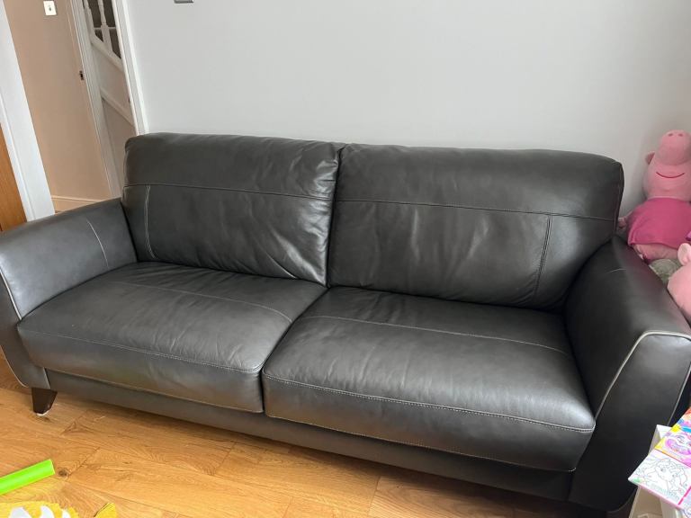 3 seater leather sofa