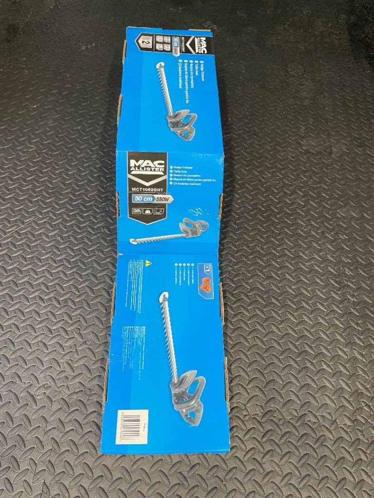 Mac Allister Hedge Trimmer Electric MCT1052GHT Garden Bush  Cutter 50cm 550W - New in box