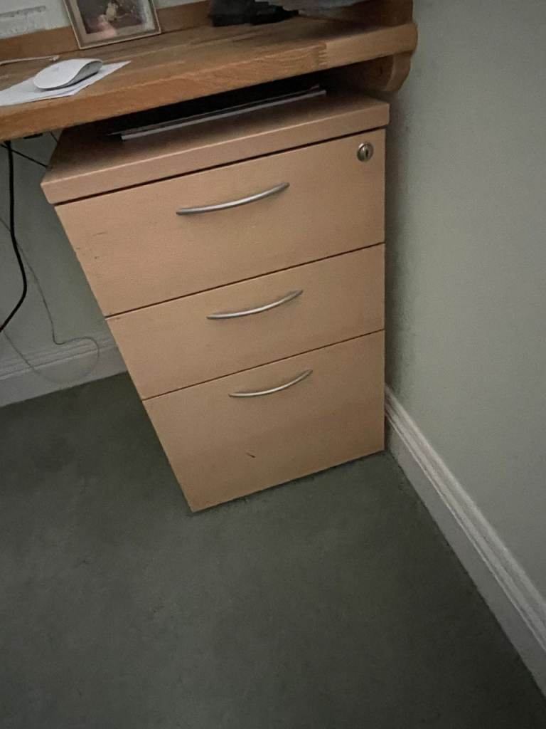 Office Desk Pedestal - Beech Laminate