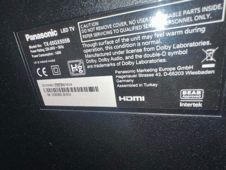 55inch Panasonic smart TV