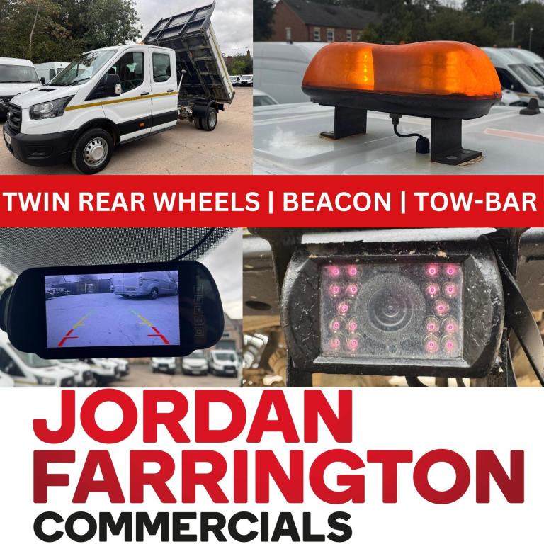 2020 70reg FORD TRANSIT DRW RWD NEW WET BELT 2026 DOUBLE / CREW CAB ALLOY TIPPER