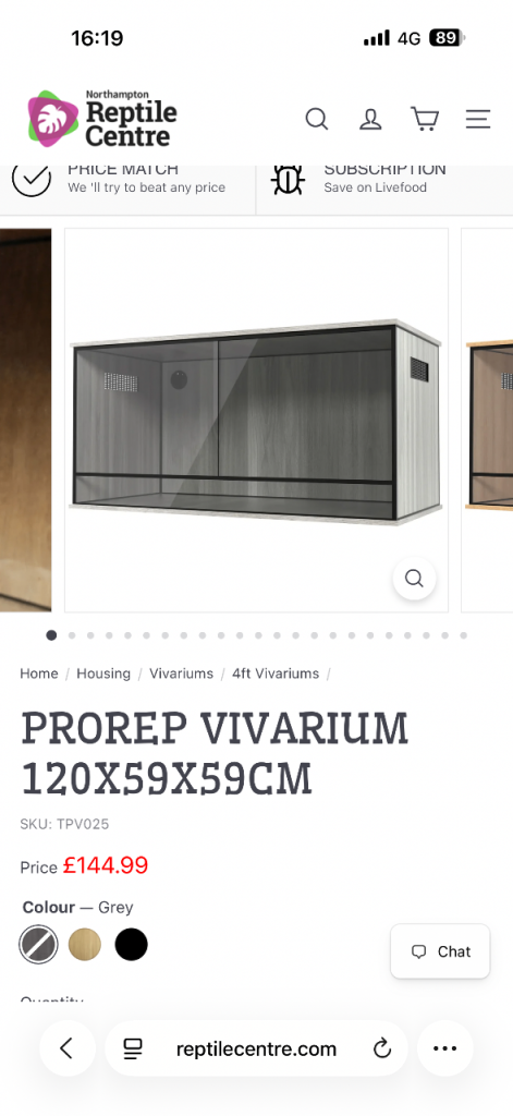 BRAND NEW 4ft ProRep Vivarium