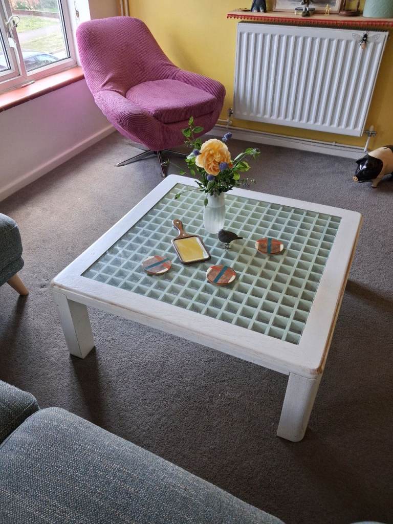 Lovely unusual coffee table.