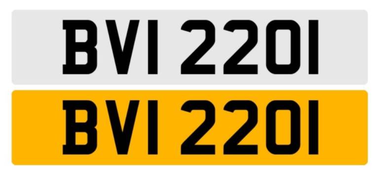 Registration number BVI 2201. BMW 220i