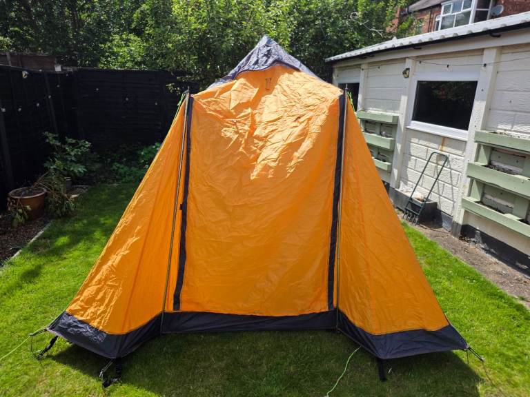 Gelert Cabana 2-Man Tent + Double Self-Inflate Sleeping Mat — Festival Camping Bundle