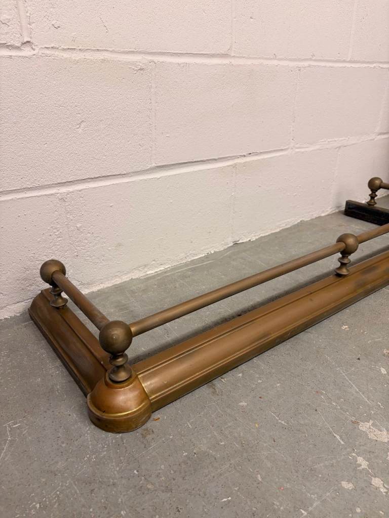 Antique Brass Plated Fire Surround/Fender
