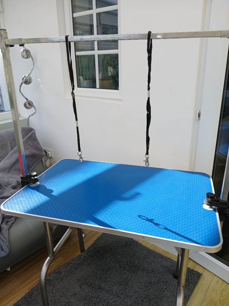 Dog grooming table