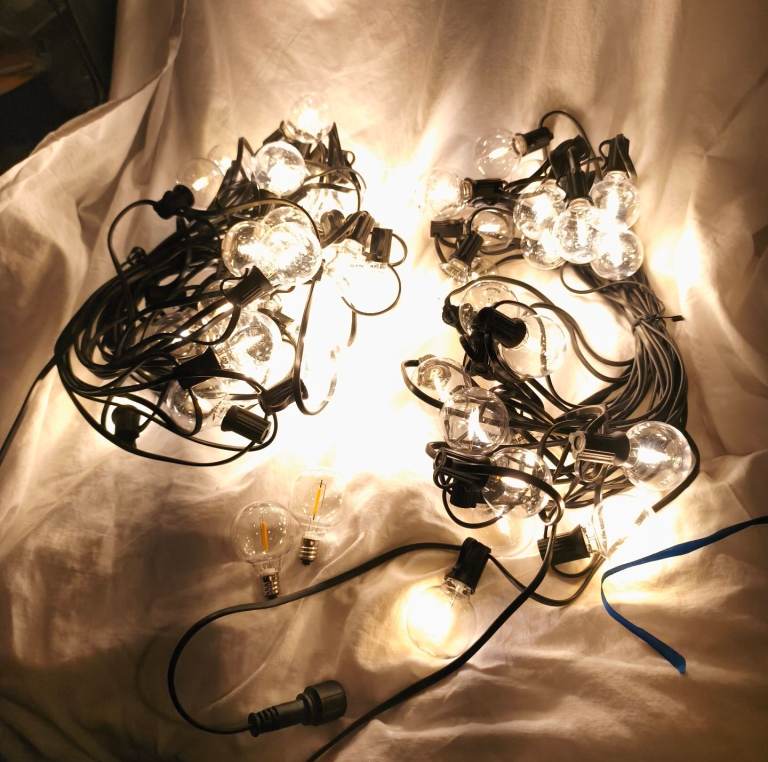 Outdoor string lights 2x 50 feet