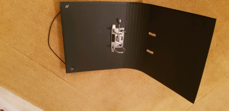 A4 curved spine lever Arch files x6