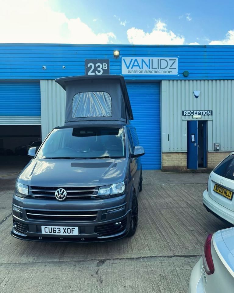 POPTOP ROOF SYSTEMS FITTED BY VAN-LIDZ. VW TRANSPORTER LWB