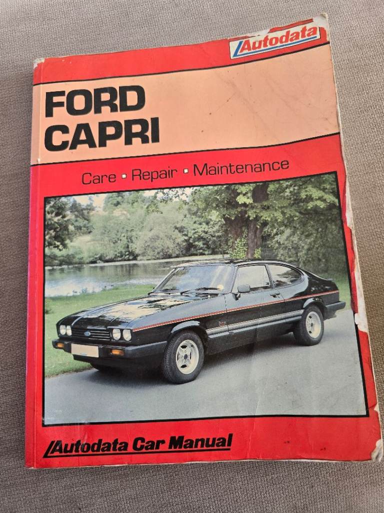 Vintage Autodata Ford Capri Repair Manual (1974 - 1987)
