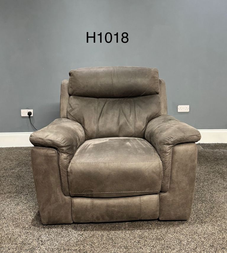 SCS Charcoal Grey Power Recliner Armchair £195 Free Local Delivery