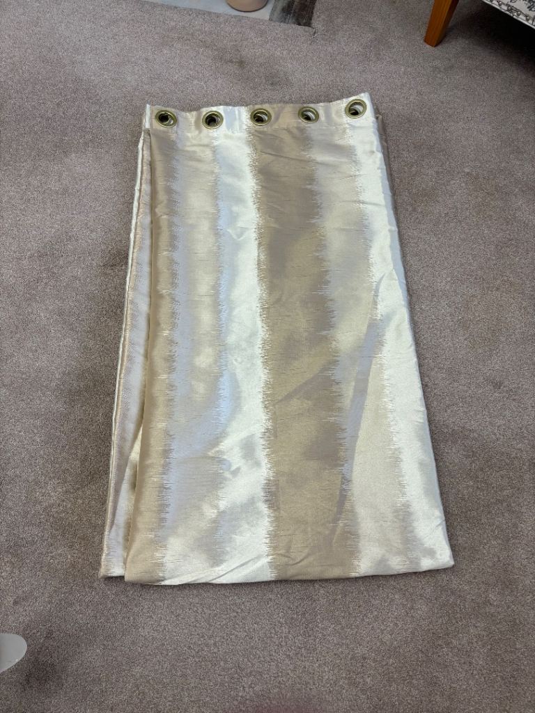 Cream Eyelet Curtains – Good Condition