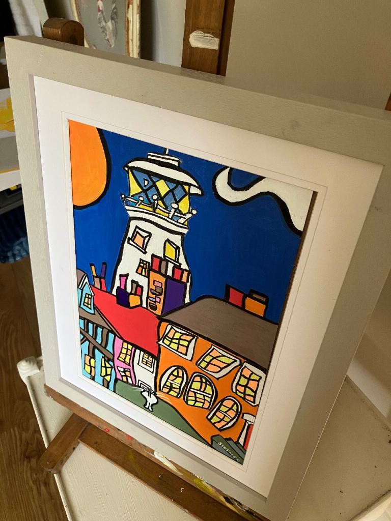Original painting by Suffolk artist , Stephen. Entitled Southwold 