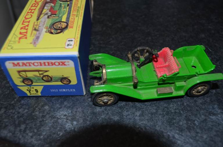 Vintage Matchbox Models Of Yesteryear Y9 1912 Simplex with Box
