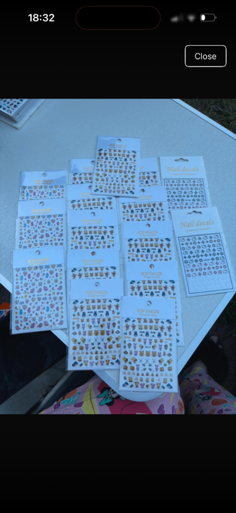 Nail art stickers