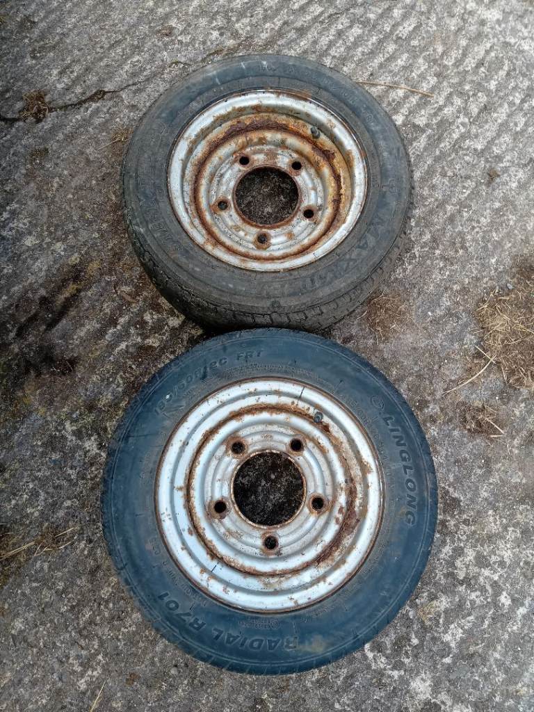 2 ifor williams trailer wheels 