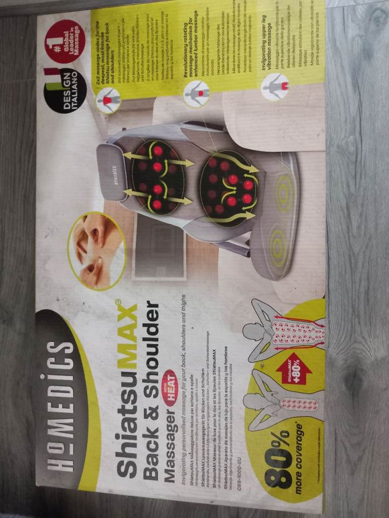 Homedics ShiatsuMAX Back & Shoulder Massager with Heat