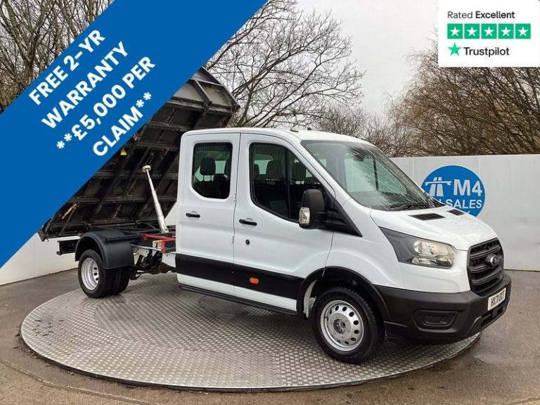 2021 Ford Transit 350 EcoBlue Leader Crewcab Euro 6 L=9ft 3 Tipper Diesel Manual