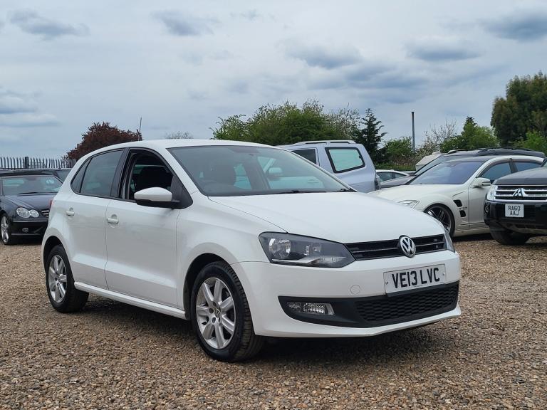 2013 VOLKSWAGEN POLO 1.4 MATCH 5 DOOR MANUAL WHITE ULEZ FREE