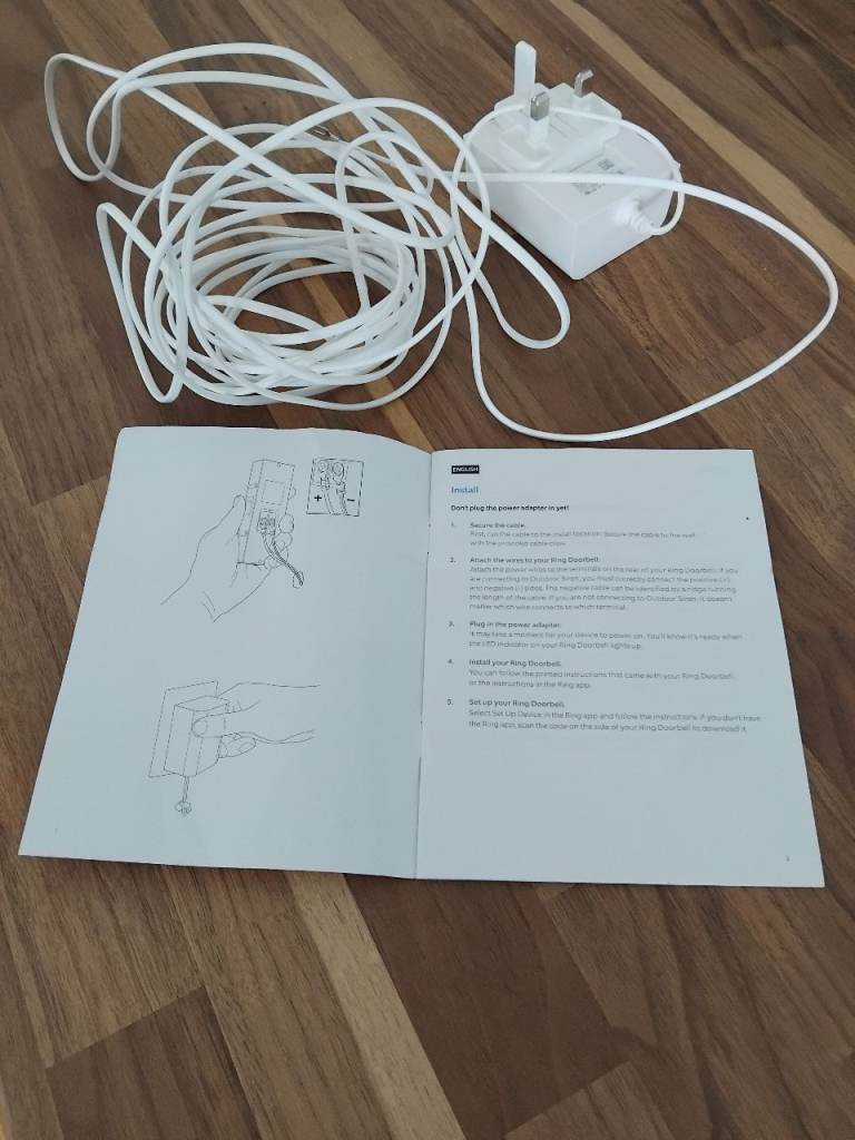 Ring doorbell power adapter