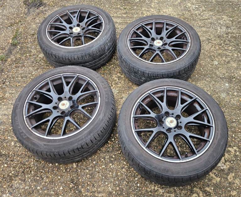 18" Alloys 5x120 with Tyres x4