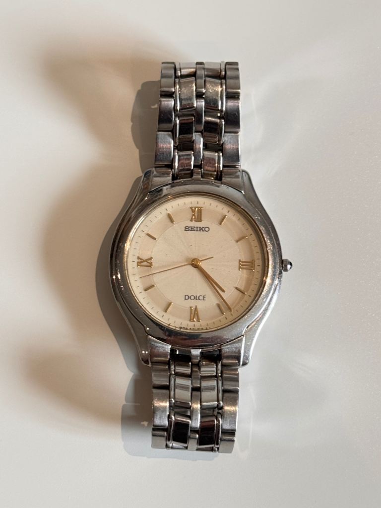 Vintage Seiko Dolce Watch 8J41-6030 Slimline Quartz Men’s