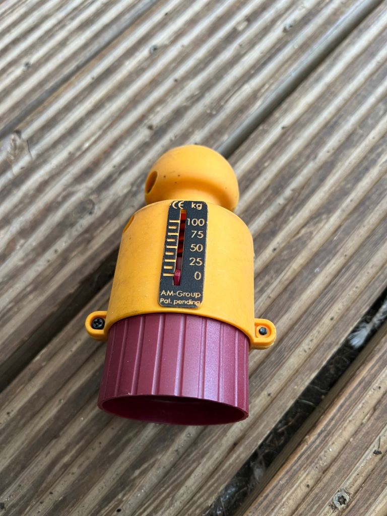 Caravan / trailer nose weight gauge 