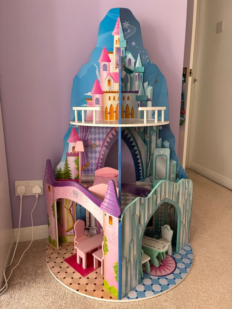 Wooden Doll Castle with Furniture