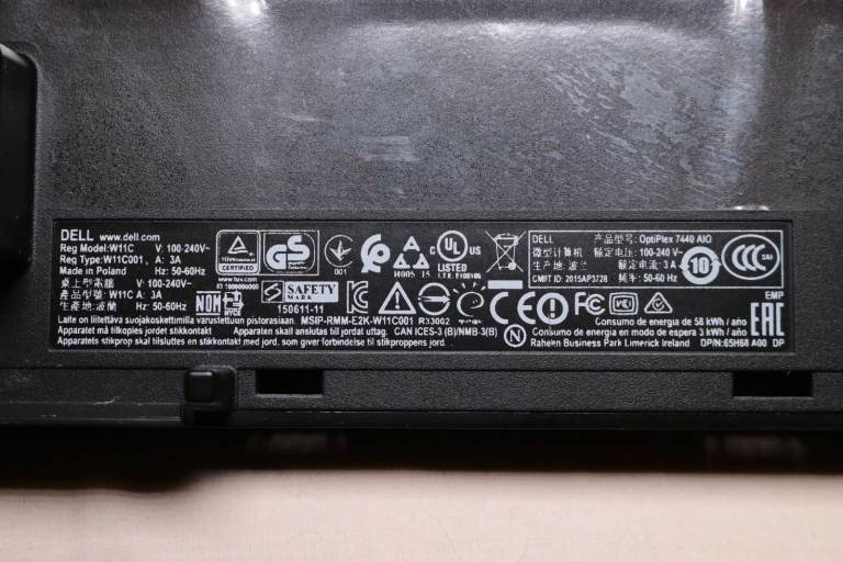 All-in-one Dell Optiplex 7440 AiO 23.8" PC (Windows 11, Intel Core i5 6500, 256GB SSD)