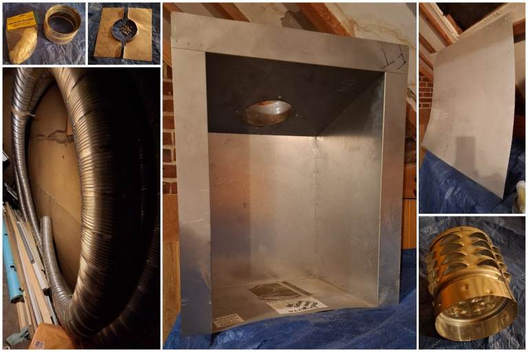 Unused Chimney Flue Liner, 11 Metres + Selkirk Accessories