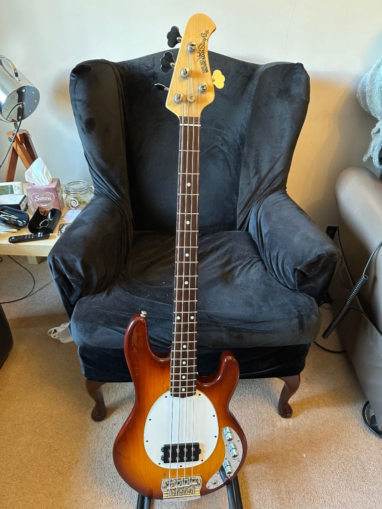 Ernie Ball Music Man StingRay bass guitar. 