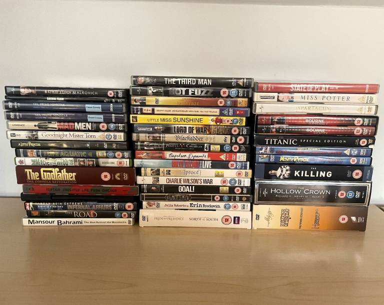 Job-lot of 40+ TV series and Film DVDs and DVD box sets