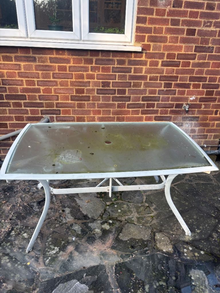 FREE!! Glass garden table 