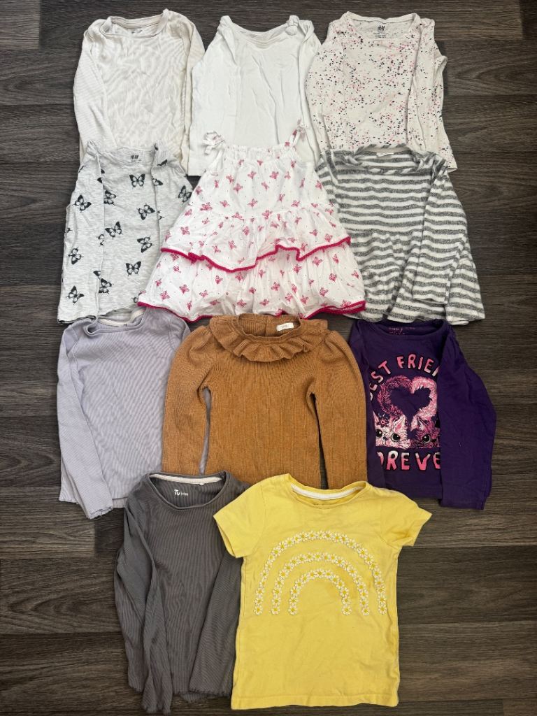 Girls clothes bundle 2-3 tops T-shirts H&M Next etc