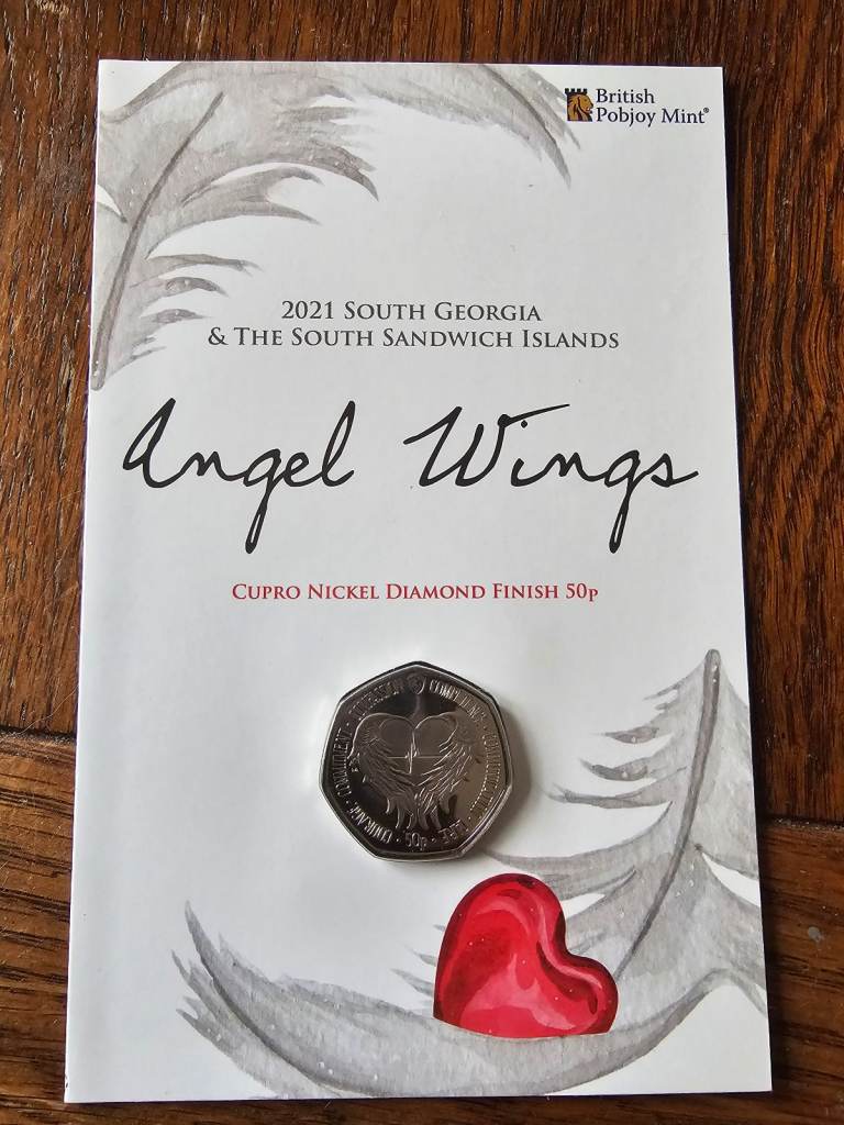 Angel Wings 50p South Georgia Pobjoy Mint