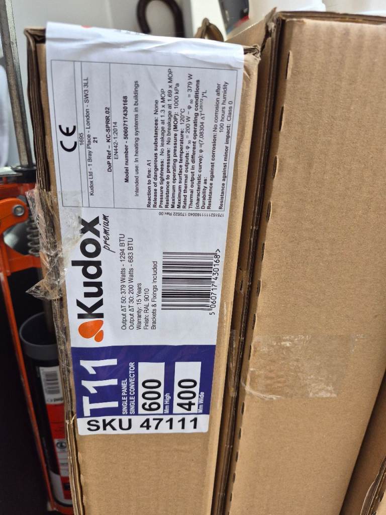 3 x White Radiators ( New in Box)