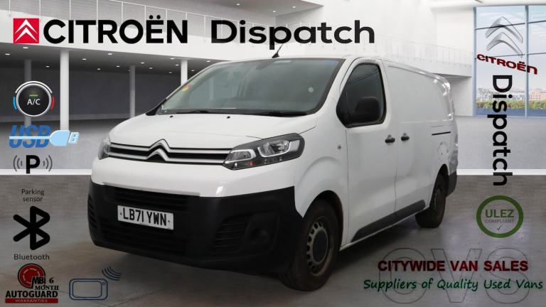 2022 Citroen Dispatch 1400 2.0 BlueHDi 145 Van Enterprise Pro PANEL VAN Diesel Manual
