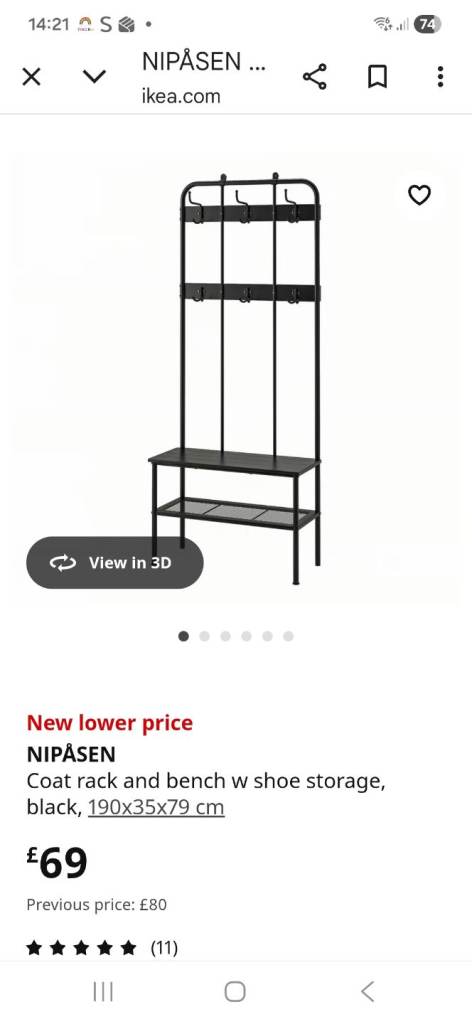 Coat and shoe rack ikea