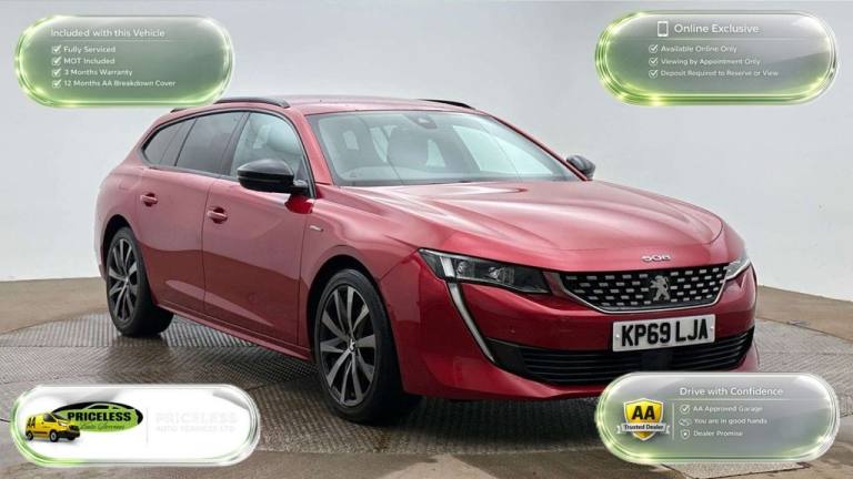 2019 69 PEUGEOT 508 SW 1.5 BLUEHDI GT LINE ESTATE 5DR DIESEL EAT EURO 6 (S/S) (1