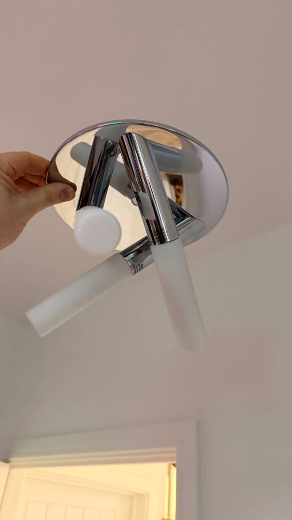 3 way chrome ceiling light 